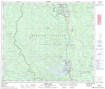 093J07 - SUMMIT LAKE - Topographic Map