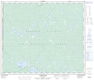 093J12 - CARRIER LAKE - Topographic Map