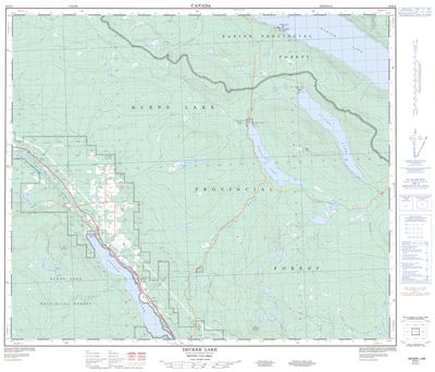 093K05 - DECKER LAKE - Topographic Map