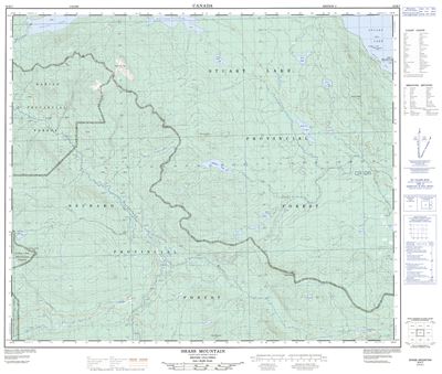 093K07 - SHASS MOUNTAIN - Topographic Map