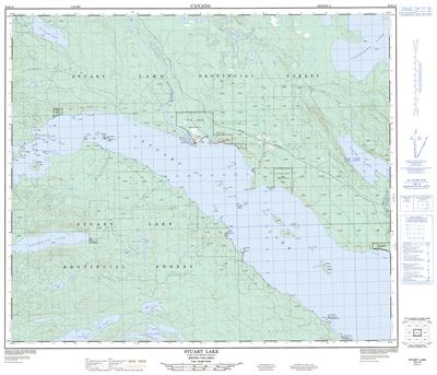 093K10 - STUART LAKE - Topographic Map