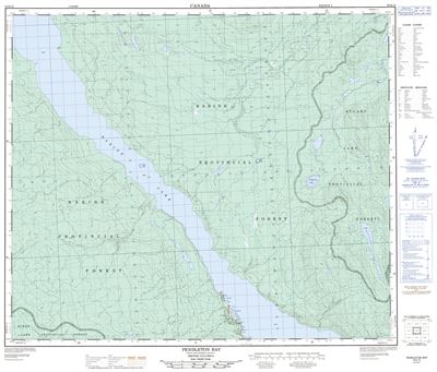 093K12 - PENDLETON BAY - Topographic Map