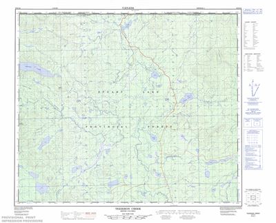 093K16 - TEZZERON CREEK - Topographic Map