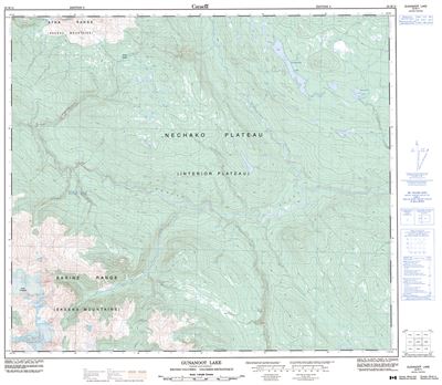 093M11 - GUNANOOT LAKE - Topographic Map