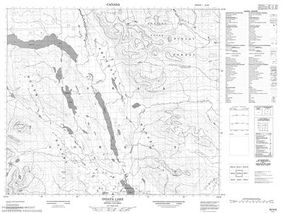 093N06 - INDATA LAKE - Topographic Map
