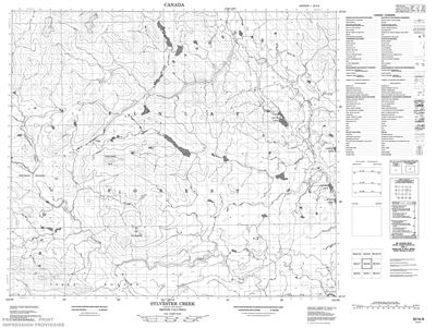 093N08 - SYLVESTER CREEK - Topographic Map