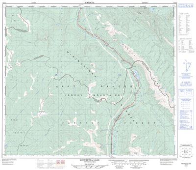 093O07 - AZOUZETTA LAKE - Topographic Map