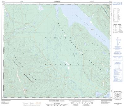 093O12 - BLACKWATER CREEK - Topographic Map