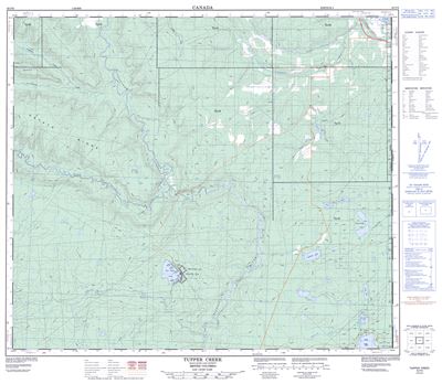 093P08 - TUPPER CREEK - Topographic Map