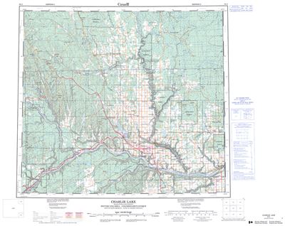 094A - CHARLIE LAKE - Topographic Map