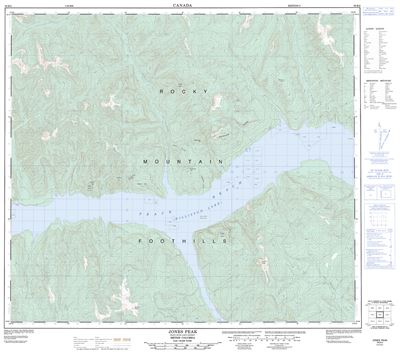 094B02 - JONES PEAK - Topographic Map