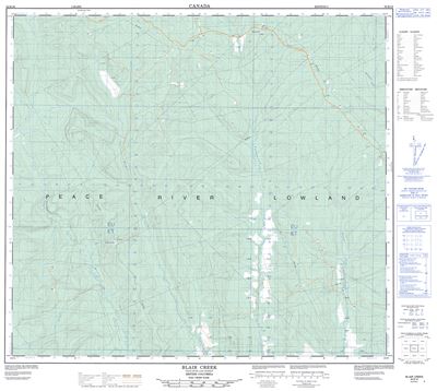 094B16 - BLAIR CREEK - Topographic Map