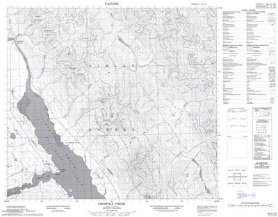 094C15 - CHOWIKA CREEK - Topographic Map