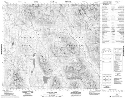 094D01 - NANITSCH LAKE - Topographic Map