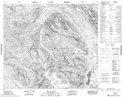 094D03 - MOTASE LAKE - Topographic Map