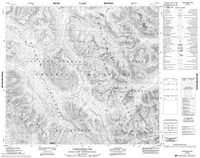 094D08 - CARRUTHERS PASS - Topographic Map