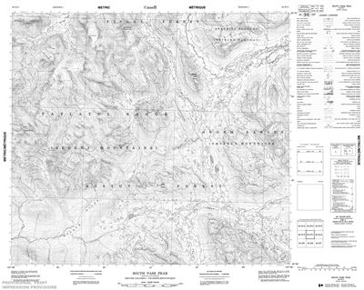 094D11 - SOUTH PASS PEAK - Topographic Map