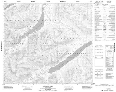 094D14 - TATLATUI LAKE - Topographic Map