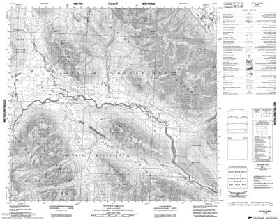 094E09 - CUTOFF CREEK - Topographic Map