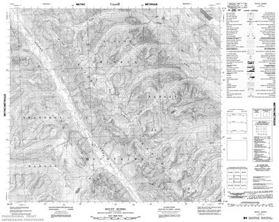 094F04 - MOUNT RUSSEL - Topographic Map