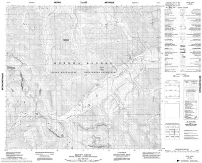 094F09 - MOUNT JUSTIN - Topographic Map