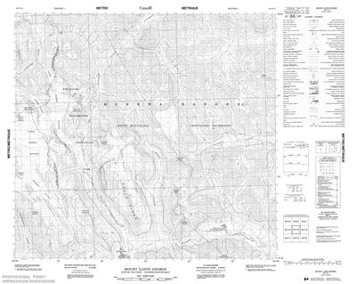 094F15 - MOUNT LLOYD GEORGE - Topographic Map