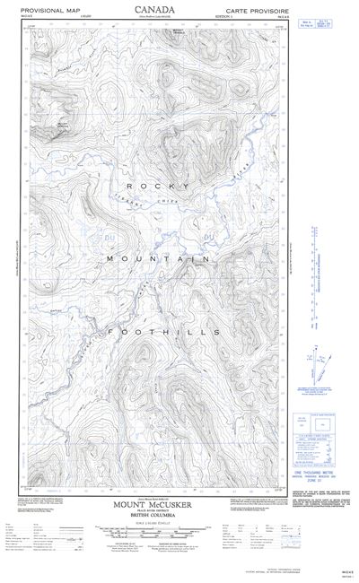 094G04E - MOUNT MCCUSKER - Topographic Map