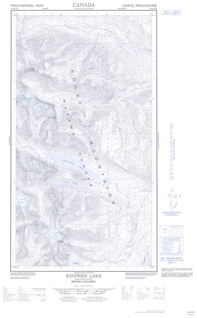 094G05W - REDFERN LAKE - Topographic Map