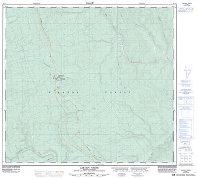 094G07 - CARIBOU CREEK - Topographic Map
