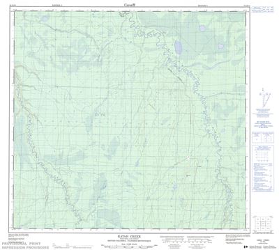 094H14 - KATAH CREEK - Topographic Map