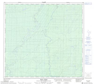 094I02 - BEDJI CREEK - Topographic Map