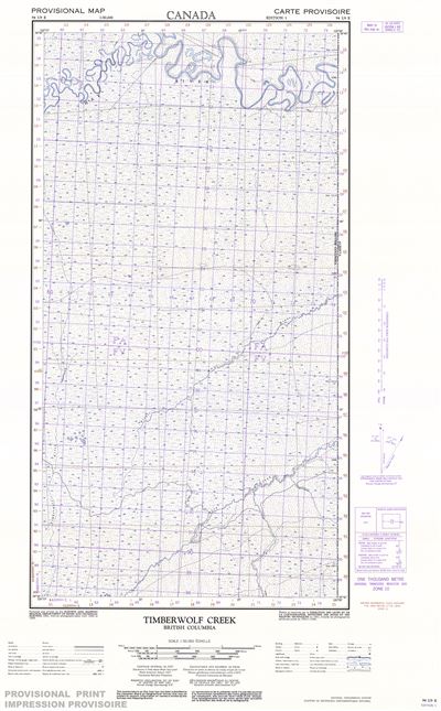 094I09E - TIMBERWOLF CREEK - Topographic Map