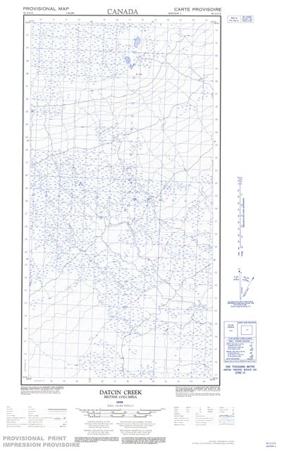 094I15E - DATCIN CREEK - Topographic Map