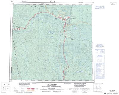 094J - FORT NELSON - Topographic Map