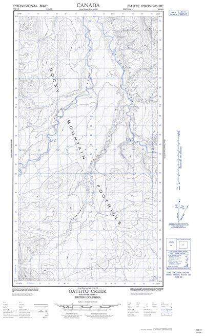 094J04E - GATHTO CREEK - Topographic Map