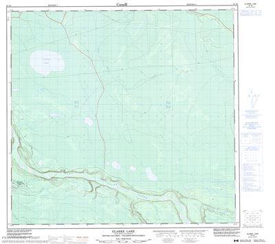 094J09 - CLARKE LAKE - Topographic Map