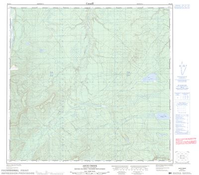 094J11 - AKUE CREEK - Topographic Map