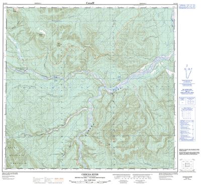 094J12 - CHISCHA RIVER - Topographic Map