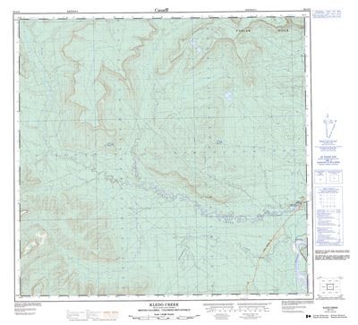 094J13 - KLEDO CREEK - Topographic Map