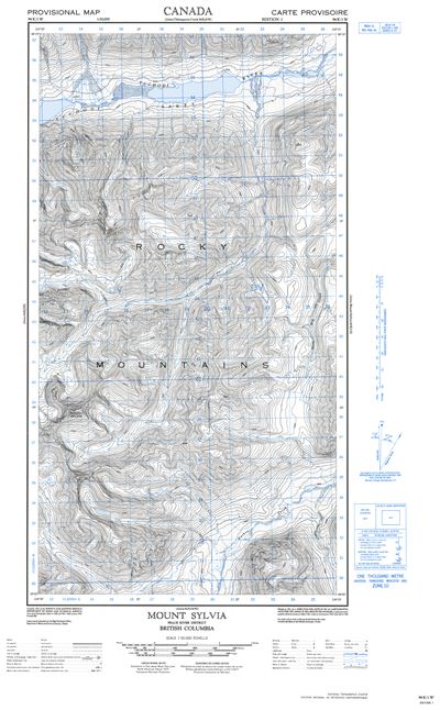 094K01W - MOUNT SYLVIA - Topographic Map