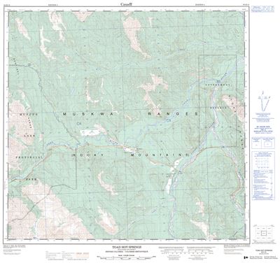 094K14 - TOAD HOT SPRINGS - Topographic Map