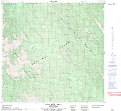 094N03 - EIGHT MILE CREEK - Topographic Map