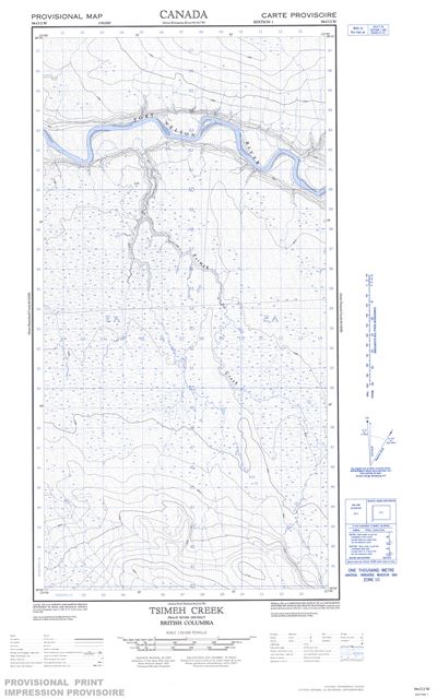 094O02W - TSIMEH CREEK - Topographic Map