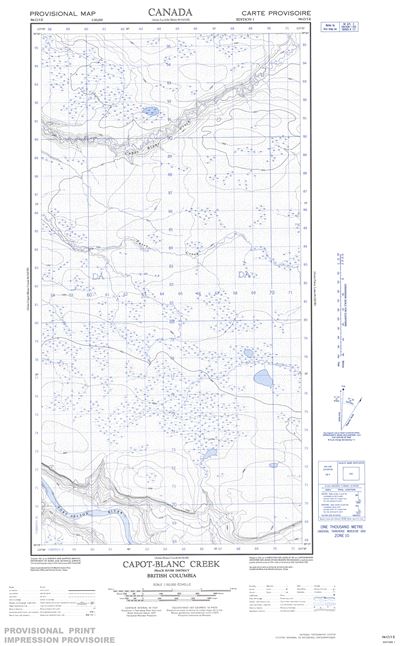 094O05E - CAPOT-BLANC CREEK - Topographic Map
