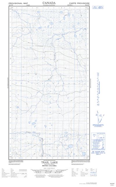 094O09W - TRAIL LAKE - Topographic Map