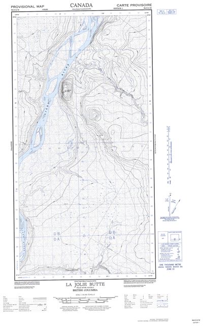 094O12W - LA JOLIE BUTTE - Topographic Map