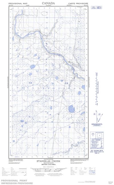 094O16E - STANISLAS CREEK - Topographic Map