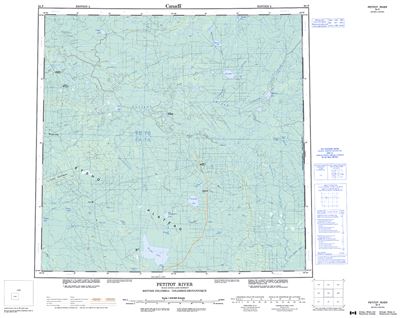 094P - PETITOT RIVER - Topographic Map