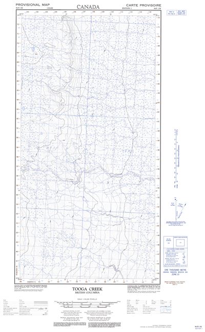 094P01W - TOOGA CREEK - Topographic Map