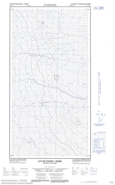 094P04E - COURVOISIER CREEK - Topographic Map